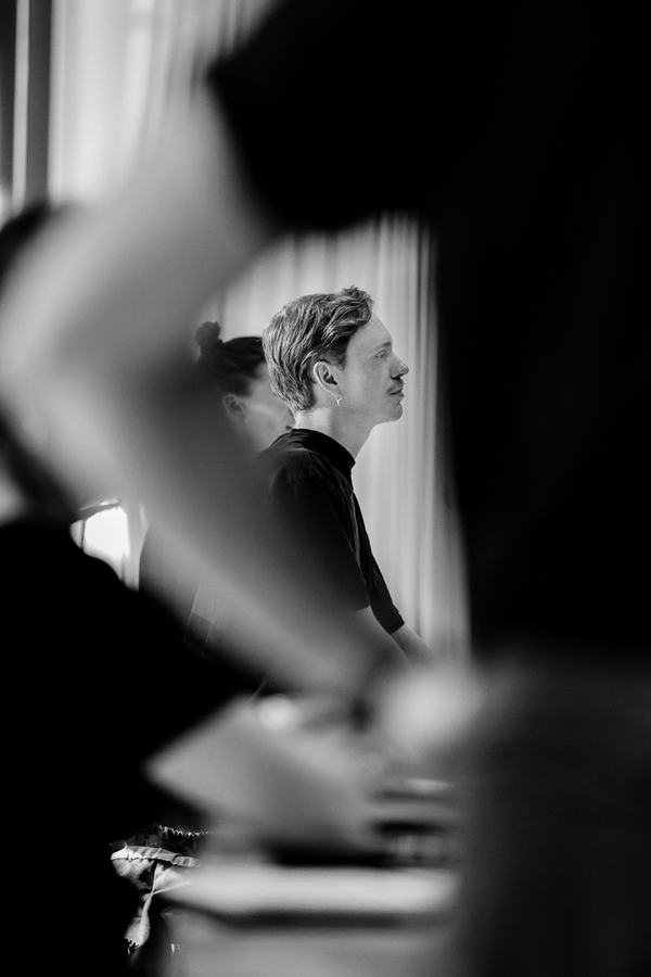 Marne in de studio.